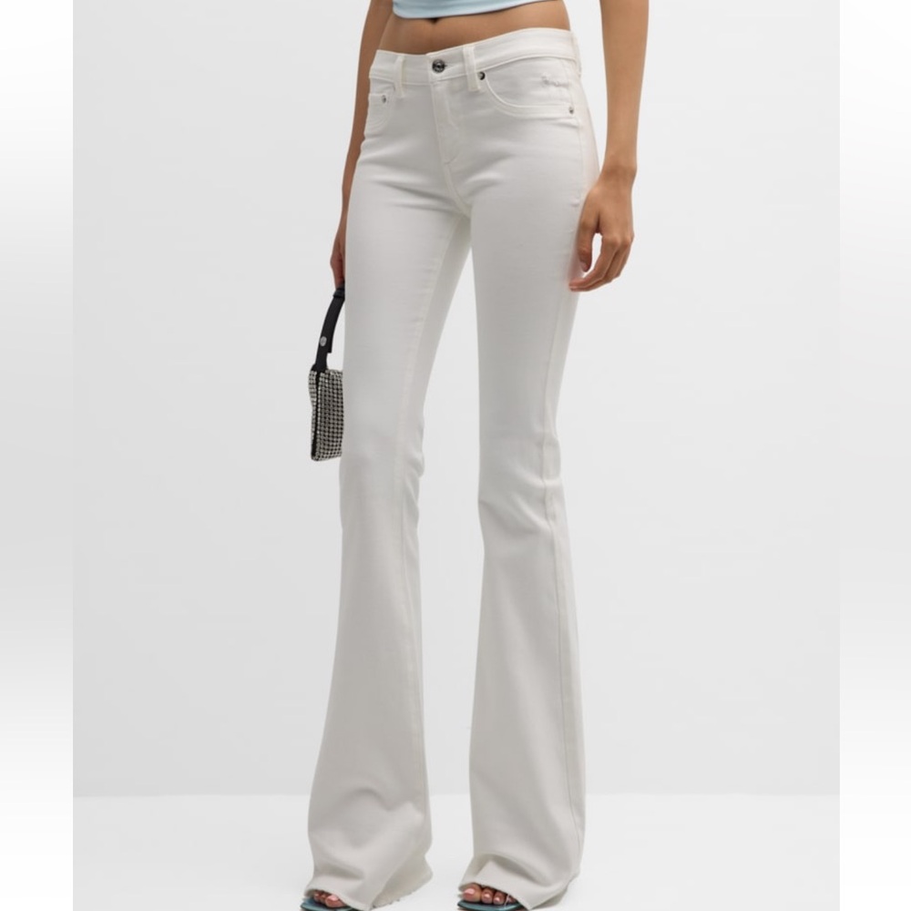 SER.O.YA Women’s White Flared Jeans